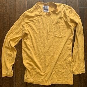 Jungmaven Yellow Long Sleeve Pocket Tee - Size XL